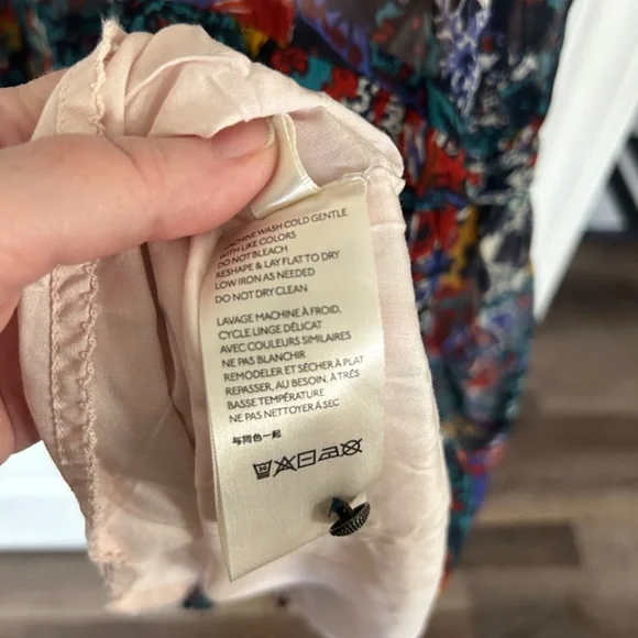 Maeve Annabella Floral Boho Maxi Dress Anthropology Size 2P - Picture 8 of 10